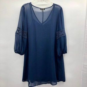Love Reigns Dress Juniors L Used Blue